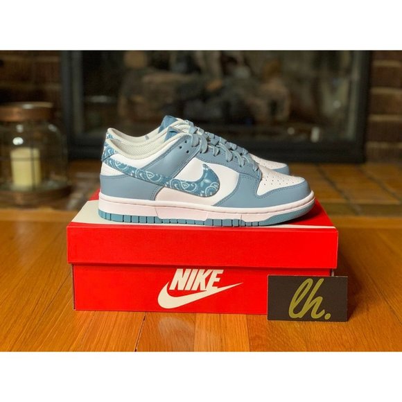 Sz 8 W Nike Dunk Low "Blue Paisley" - Picture 3 of 4